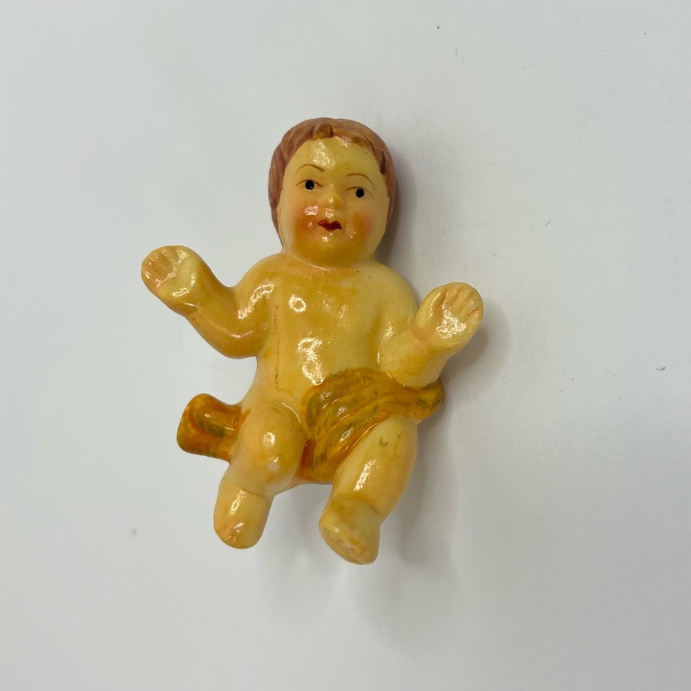 Holiday By Kirklands Nativity Set Hand Painted Replacement Baby Jesus Figurine